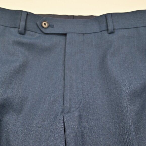 Charles Tyrwhitt Super 110 Wool Slim Fit Mid Blue Working Cuffs Suit 38S 32x29 - Picture 8 of 12